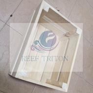 wooden case box recycle pinewood for keeping aquarium tools store aquarium stand kayu pine natural s