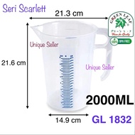2000ml Thick Measuring Cup Scarlett Measuring Cup Green Leaf 1832 Scarlett Greenleaf 2000 Measuring 