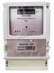 FIRST DTS7666 15/60A & (3x30) 100A 3 Phase 415VAC Digital Kilo Watt hour Meter