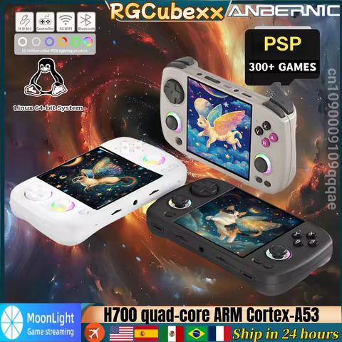 ANBERNIC RG CubeXX Handheld Game Console 3.95" IPS HD Screen Linux WIFI Bluetooth 256G PSP RG Cube X