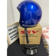 HELMET SGV 62 SIZE XL SPECIAL BIG SIZE 62CM CANDY BLUE