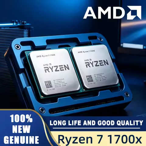 AMD Ryzen 7 1700X Socket AM4 3.4 GHz Eight-Core YD170XBCM88AE CPU Processor Smooth Multitasking AMD