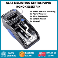 Alat Melinting Kertas Papir Rokok Elektrik / Alat Linting Roko Otomatis Manual / Paket Mesin Linting