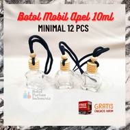 10ml Swivel Hanging Car Apple Perfume Bottle - Hanging Apple Car Empty Perfume Bottle - 10ML Glass P