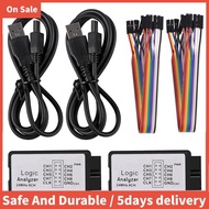 2 Sets USB Logic Analyzer 24MHz 8 Channel 24M/Seconds Logic Analyzer Debugger for ARM FPGA Logic Ana