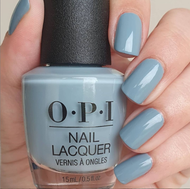 พร้อมส่ง OPI - Destined to be a legend ยาทาเล็บสีฟ้าอ่อน ฟ้าตุ่น อันเดอร์โทนเทาและเขียว โทนเท่ๆ ฟ้าเ