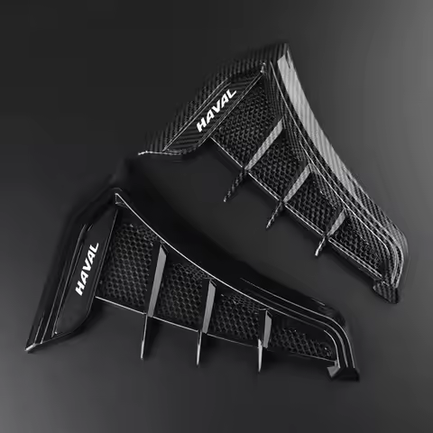 Carbon Black Car Fender Side Vents Air Flow Intake Hole Grille Sticker Cover For Great Wall Haval/Ho