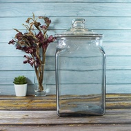 anchor|American Anjia Storage Jar (Glass Top Lid) 5.6L 5600mL 5600cc Biscuit Feed Glass