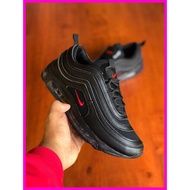 AIRMAX 97 HIGH GRED  ALL BLACK LOGO RED