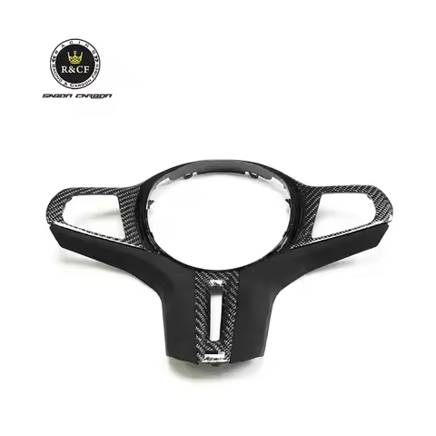 Fit for BMW F97 F98 X3M X4M Carbon Fiber Car Steering Wheel Cover Trim 2020+