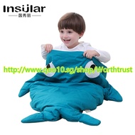 ★Baby sleeping bag Cute Cartoon Shark Sleeping Bags Winter Children Sleep Sack Warm Blanket 1-3 year