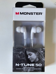 Monster N Tune 50有線入耳式耳機 (白色) 3.5mm