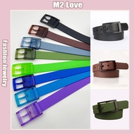 New Silicone Belt Colorful Eco-Friendly Pin Buckle belt TPE Women's Decorative Belt Tali Pinggang