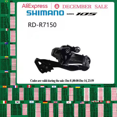 SHIMANO 105 Di2 RD R7150 Rear Derailleur 2x12Speed Road Bicycle Part R7100 Di2 Series RD-R7150