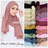 BORONG SHAWL JERSEY RIBBED SHAWL CALLIE COTTON JERSEY