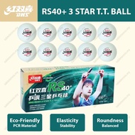 Original DHS RS40+ 3-Star Table Tennis Balls PCR 3-Star Seamed Ping Pong Ball Bola Ping Pong 10pcs p