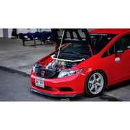 Honda Civic FB 2012-2015 front lips front diffuser lips bodykit material pp carbon look / Pp gloss b