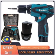 Makita DF330 12V 1400Rpm Cordless Drill Driver 12V Lithium Battery Rechargeable Hand Dril Cordless Drill Power Tools Set