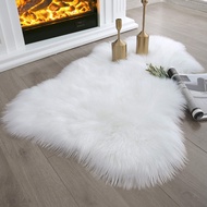 Soft Faux Sheepskin Fur Rug White Area Rug Bedroom Floor Sofa Living Room