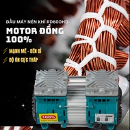 Đầu máy nén khí 600W motor Đồng không dầu Công suất thực 1450v/phút hiệu RIDEN RD600HD