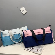 Dry wet separation large capacity duffel bag gym bag fitness sports duffel bag weekender luggage bag