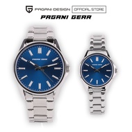 Pagani Gear Couple Pair Watch Stainless Steel Bracelet Quartz Watch C5005