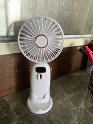 Handheld Fan 手提風扇仔可掛頸座枱usb type 3快速叉電空調扇