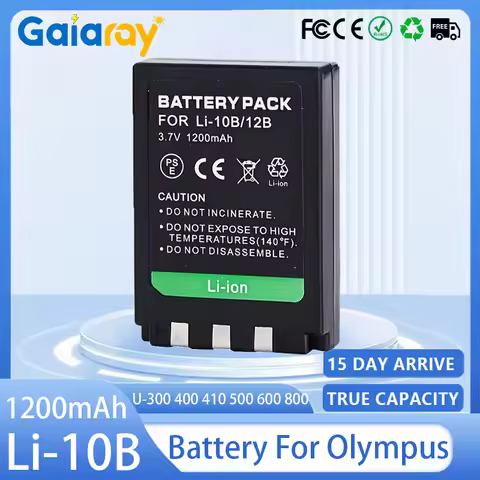Li-10B Li-12B Camera Battery 1200mAh Rechargeable Battery for Olympus U-300 400 410 500 600 800 810 
