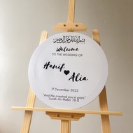 WELCOME BOARD deco - party, wedding, birthday, engagement, baby shower, wall deco