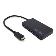 LAVA - USB-C (Type-C) to 4-Port USB 3.0 Hub for Apple MacBook Air / Pro / Laptop