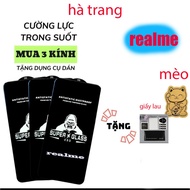 Realme 5/5s/5i/6i/9i 5g/10 5g/10t/5g/c3/c11/c11 2021/c12/c15/c20/c21/c21y/c25y/c25 tempered glass