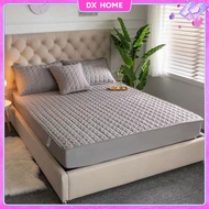 Mattress Protector Elastic Fitted Bedsheet Mattress Cover Dust Cover Patchwork Fitted Bedsheet Set