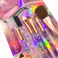 TTT Make Up Brush Set 5 IN 1 Glitter Motif Set Cosmetic Brush Makeup Tools 5in1 Mini Travel Tools Se