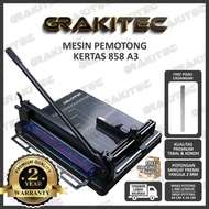 Mesin Pemotong Kertas 1 rim A3 858 Kualitas Super Premium Garansi 2 Tahun ( Alat Potong Kertas hvs, 