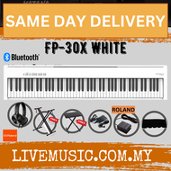 Roland FP-30X 88-key digital piano W/headphone and adapter-White (fp30x/FP-30/fp30/es120/ES-120)