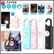 CHINK Personal Alarm Safety Keychain, Panic Security 130dB Emergency LED Torch Keyring, Keychain Ala