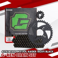 G-REN CHAIN SET FOR RADIER 150/FI|SNIPER 150