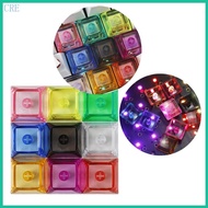 CRE 10Pcs 1U XDA2 Profile Keycaps Blank Multicolor Keycap Backlit Keyboard Keycaps
