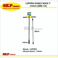 LIPPRO 14mm T-SOCKET WRENCH Socket Wrench Set (886-14)