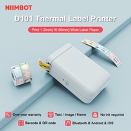 New NIIMBOT D101 Label Printer Wireless Bluetooth Thermal Label Tape Roll Label Sticker inkless Labe