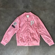MLB Kids fit to Adult Pink Bomber Jacket Woman