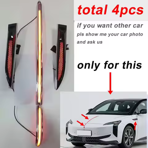 For HONGQI HS3 HS5 HS7 EH7 H5 H6 H9 Front Grille Flow Light Cover Decoration LED