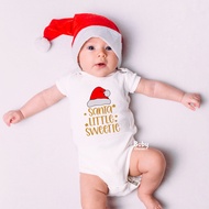Baby Onesies PH Christmas Baby Clothes Santa Hat Newborn Baby Boy Girl Christmas Bodysuit