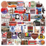 50Pcs/Set ❉ British Culture & Art Series 02 Retro London Look Stickers ❉ Waterproof Fashion Mixed DI