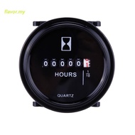 Engine Hour Meter 6V-80V Machinery Timer Waterproof Quartz Timer Hourmeter Hour Counter Gauge for Ca