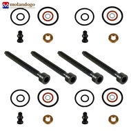 MOLANDOGO 4Set Pump Nozzle Seal Kit Expansion Screws Injector Seals Kit And Bolts Fits Bosch For Vw 