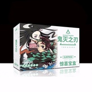 ( Surprise ) Hộp quà Kimetsu no Yaiba Thanh Gươm Diệt Quỷ A5 có poster postcard bookmark in hình ani