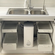🚓Shuaishi Bathroom Sink Rack Pull-out Kitchen Cabinet Storage Pull-out Basket Bathroom Sink Organizing Rack