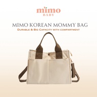 Mimo Baby Korean Big Compartment Canvas Mommy Tote Bag / Nappy Bag / Mommy Bag