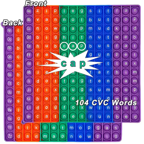 Word 104 CVC Words Game Toys, ABC Letters Alphabets Phonics English Words Learning Resources Educati
